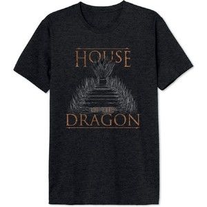 House Of The Dragon Men_s Iron Thron T-Shirt  Film Shirt